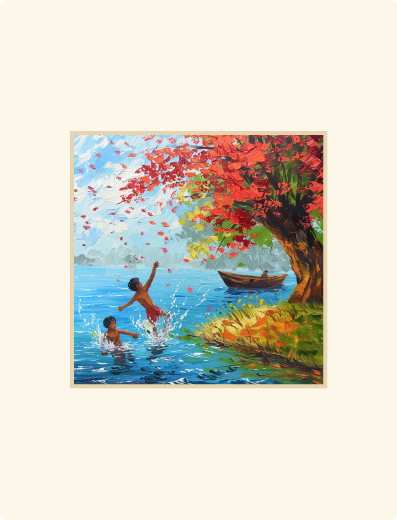 AUTUMN BLISS BY THE LAKE